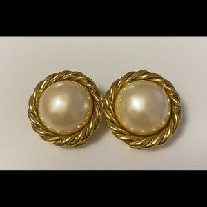 Vintage Carolee Faux Pearl Earrings